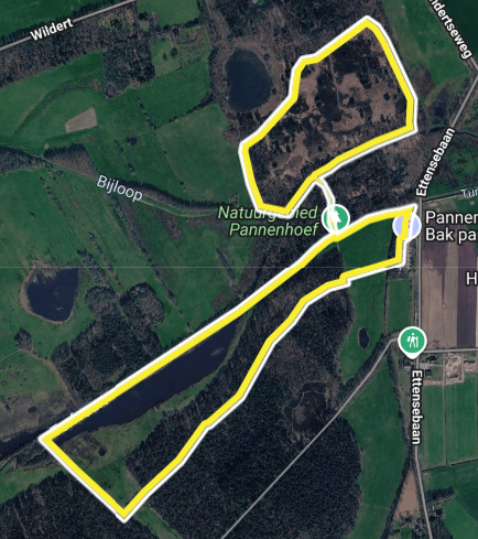 261011 - Wandelroute Pannenhoef (GoogleMaps)